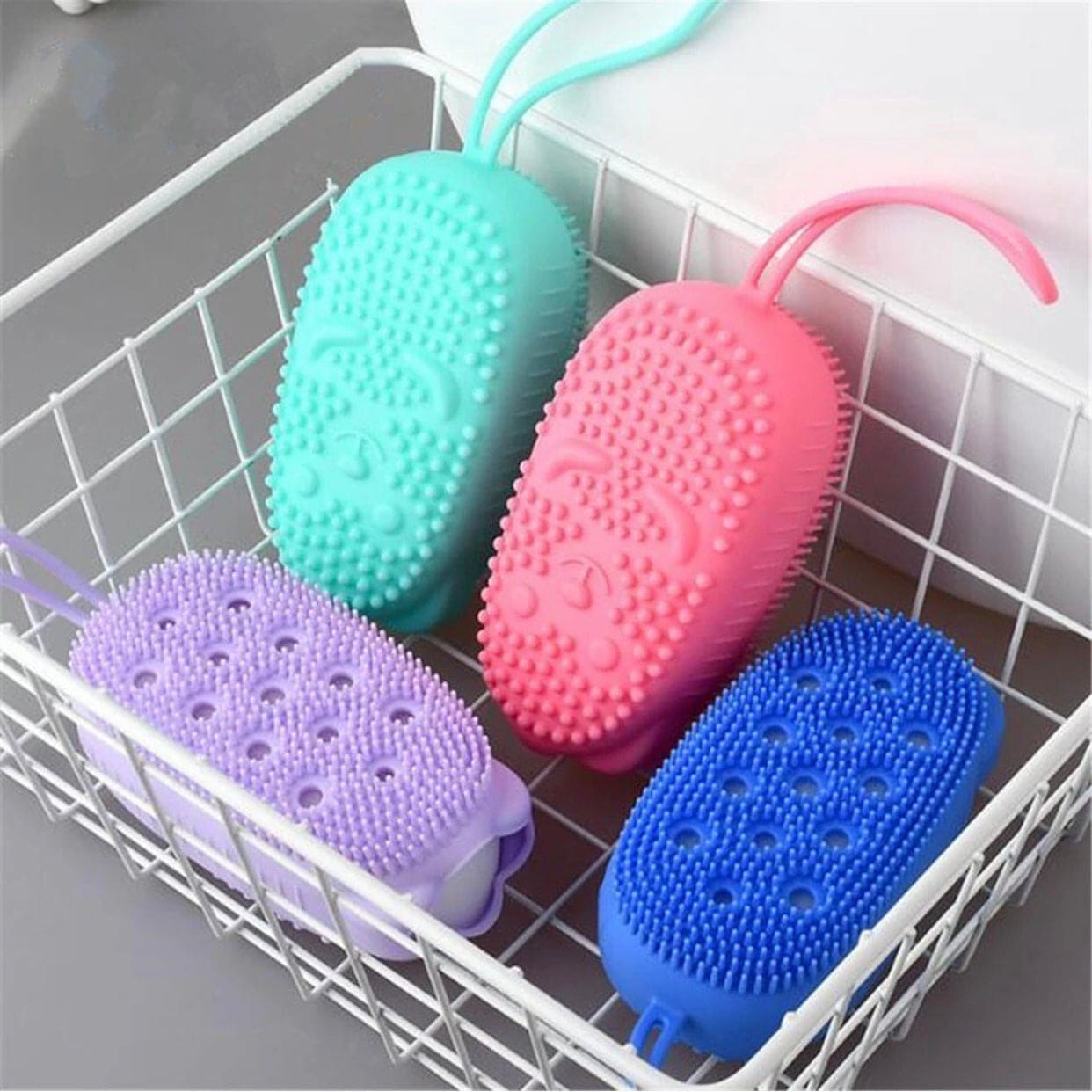 Silicone Bubble Bath Brush, Double Sided Soft Deep Cleaning Bubble Brush, Fast Foaming Full Body Spa Baby Showar Brush Silicone Bubble Bath Brush, Double Sided Soft Deep Cleaning Bubble Brush, Fast Foaming Full Body Spa Baby Showar Brush